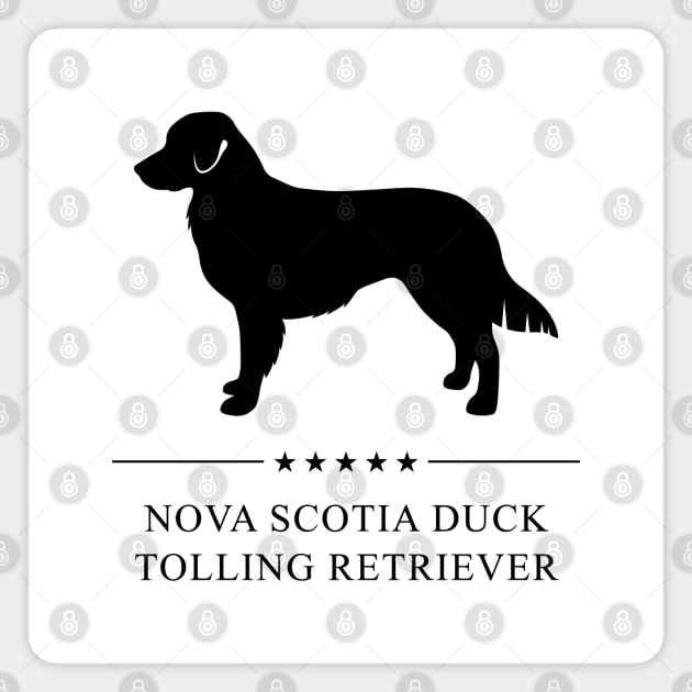 Nova Scotia Duck Tolling Retriever Black Silhouette Magnet by millersye